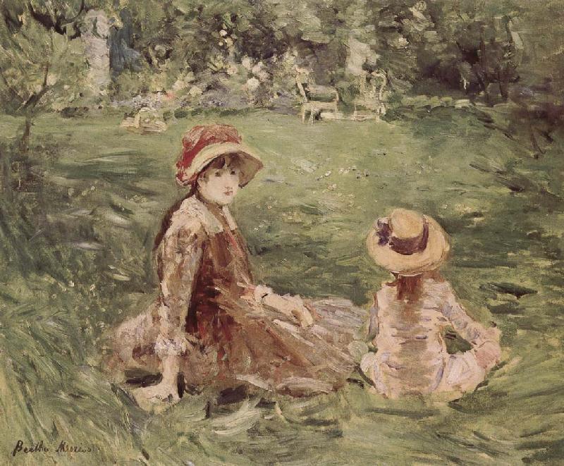 Berthe Morisot In the Moliketer-s garden France oil painting art